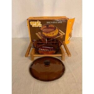 Vintage 2qt Casserole Buffet Set